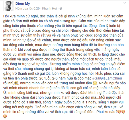 Diễm My chia sẻ chuyện 'cô đơn kinh khủng' khi chia tay bạn trai ảnh 2
