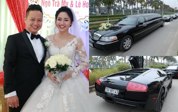 Choáng với dàn siêu xe trăm tỷ trong lễ rước dâu Á hậu Ngô Trà My ảnh 1