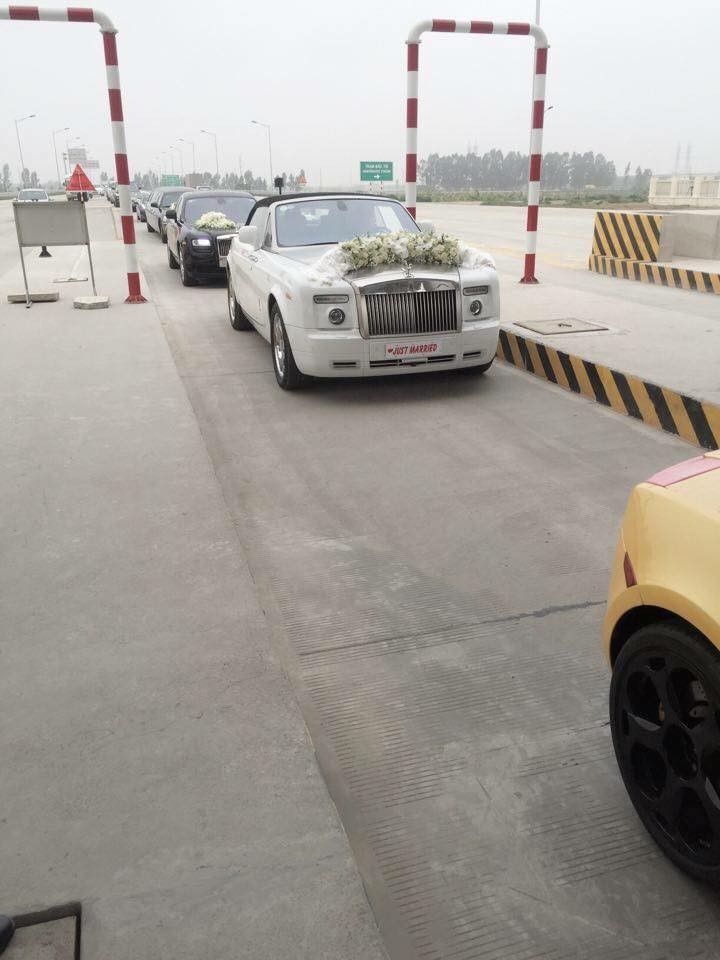 Choáng với dàn siêu xe trăm tỷ trong lễ rước dâu Á hậu Ngô Trà My ảnh 2