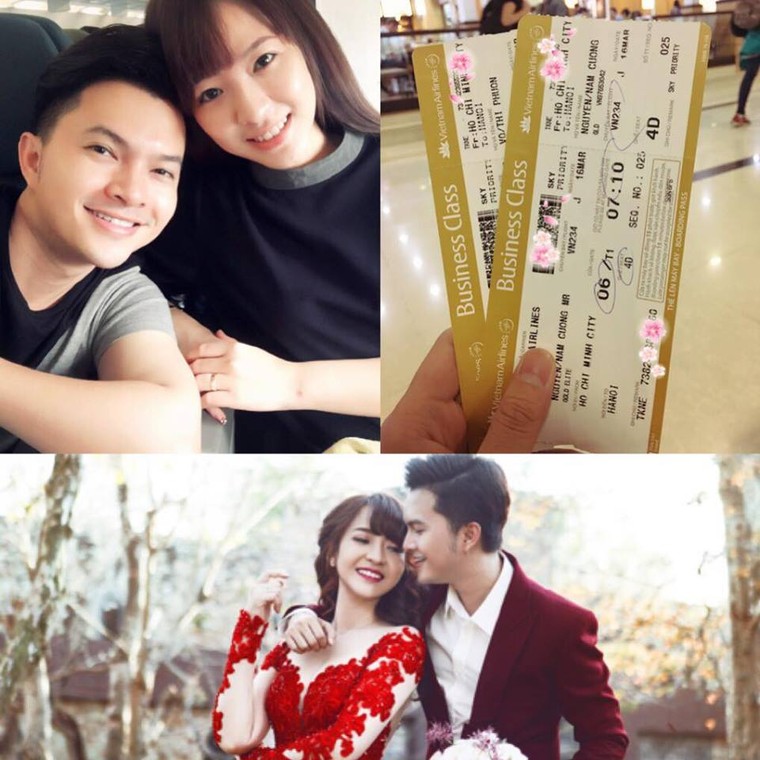 Hậu đám cưới, Nam Cường chia sẻ 'chuyến bay đầu tiên' cùng vợ 9X ảnh 2