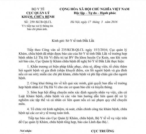 Sở Y tế Đắk Lắk xin lỗi nữ sinh lớp 10 bị cưa chân 'oan' ảnh 2