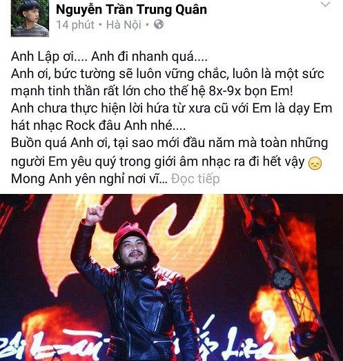 Cả showbiz Việt bàng hoàng, xót xa trước tin tức Trần Lập qua đời ảnh 5