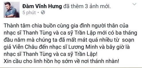 Cả showbiz Việt bàng hoàng, xót xa trước tin tức Trần Lập qua đời ảnh 6