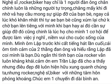 Bạn bè Trần Lập: Kẻ rơi lệ viết tâm thư, người ôn lại kỷ niệm ảnh 9