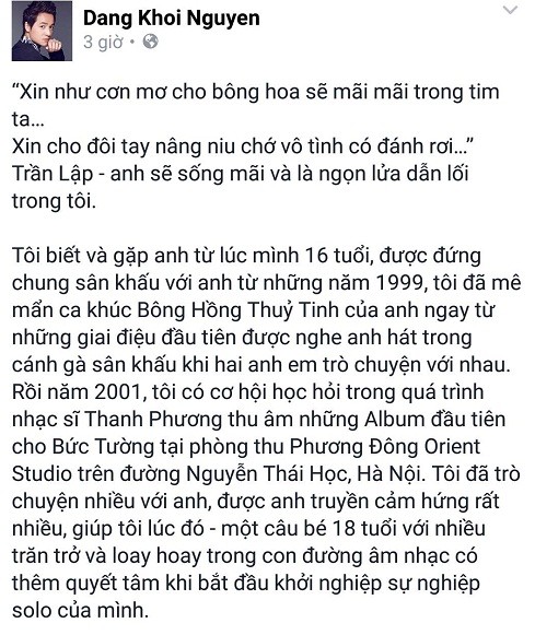 Bạn bè Trần Lập: Kẻ rơi lệ viết tâm thư, người ôn lại kỷ niệm ảnh 10