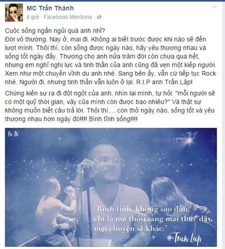 'Rơi nước mắt' những hành động của fan, bạn bè dành cho Trần Lập ảnh 10