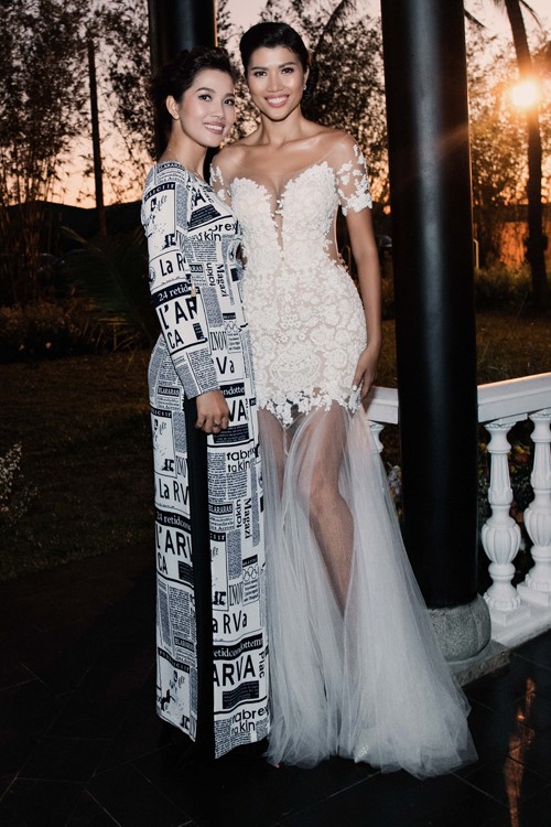 Trang Lạ gợi cảm bên chồng Việt kiều trong hôn lễ ở biệt thự ảnh 9