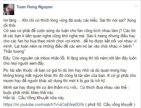 Tuấn Hưng - Thu Phương khẩu chiến quyết làm đối phương bẽ mặt ảnh 3