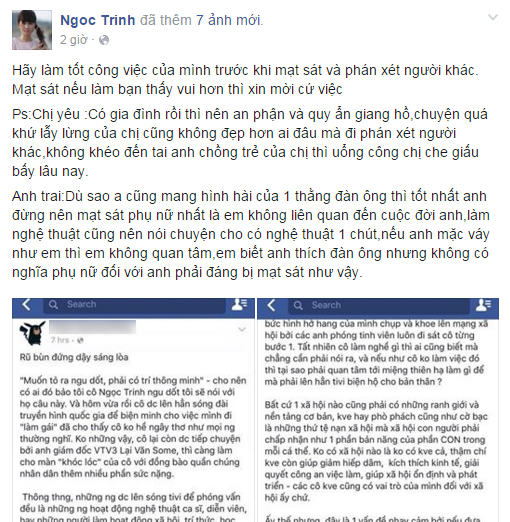 Cả showbiz náo loạn vì vụ scandal 'mạt sát Ngọc Trinh' ảnh 2