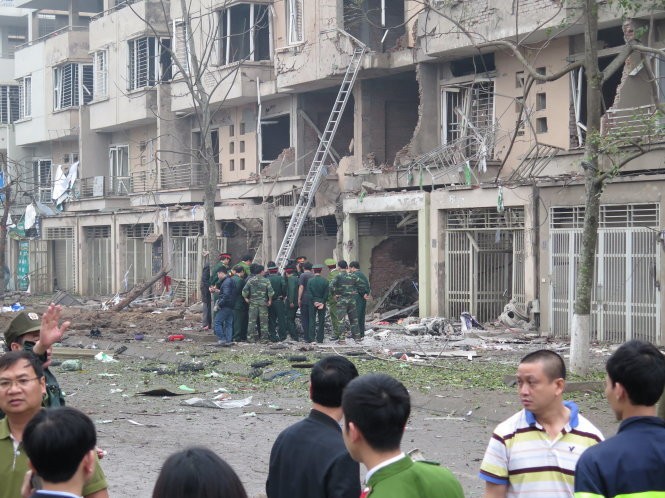 Xác định vụ nổ tại Hà Đông là do vật liệu nổ quân dụng ảnh 1