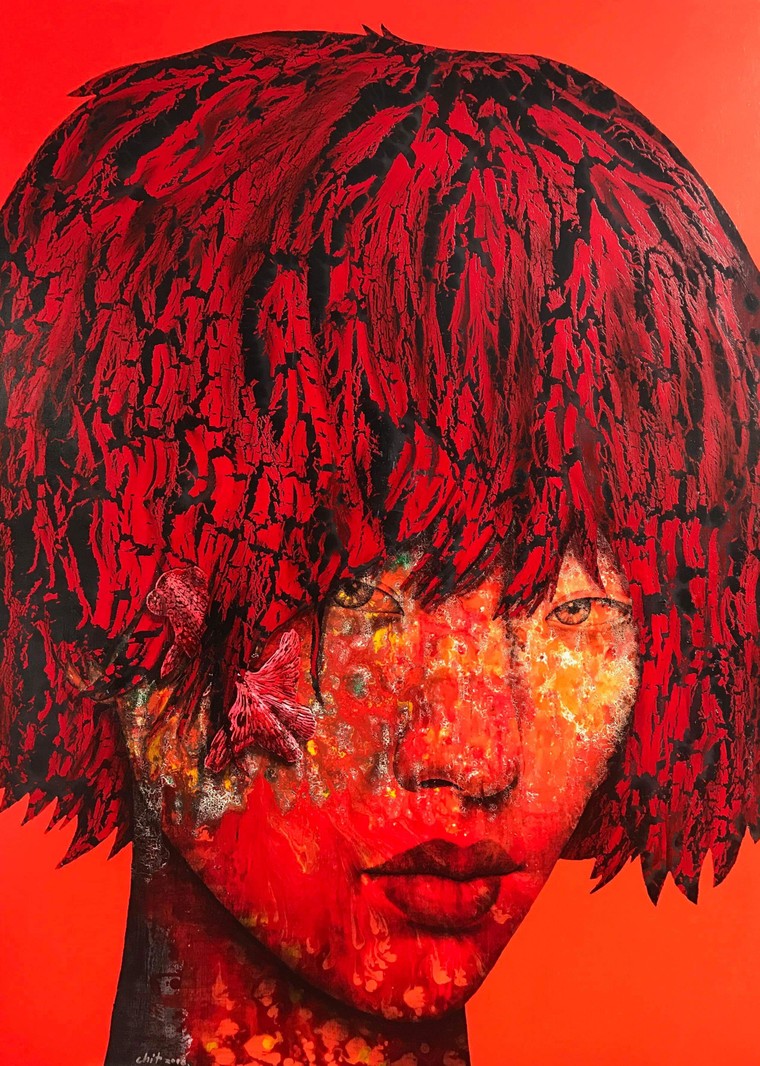 Chiêm ngưỡng 28 bức chân dung ấn tượng thị giác mạnh mẽ của họa sĩ Thái Lan ảnh 8