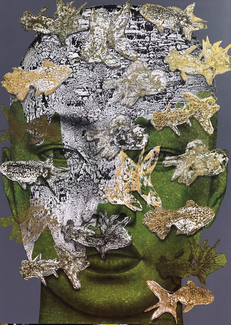 Chiêm ngưỡng 28 bức chân dung ấn tượng thị giác mạnh mẽ của họa sĩ Thái Lan ảnh 3