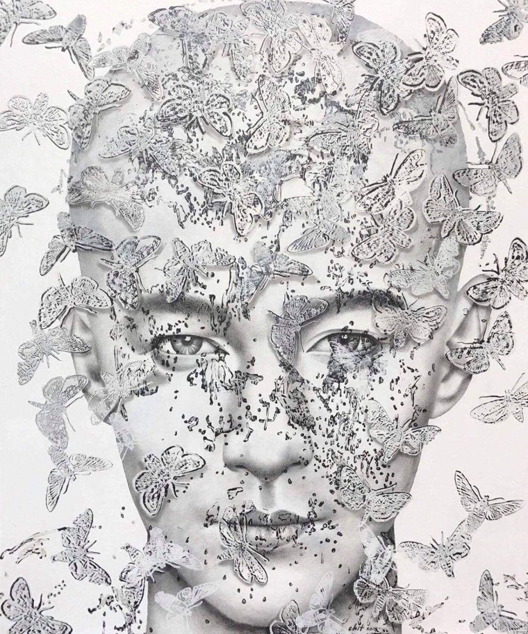 Chiêm ngưỡng 28 bức chân dung ấn tượng thị giác mạnh mẽ của họa sĩ Thái Lan ảnh 16