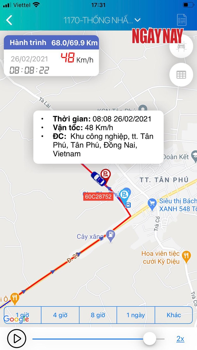 Đồng Nai: Tài xế gặp rắc rối vì giám sát hành trình lệch hơn 10km/h so với máy bắn tốc độ của CSGT? ảnh 1