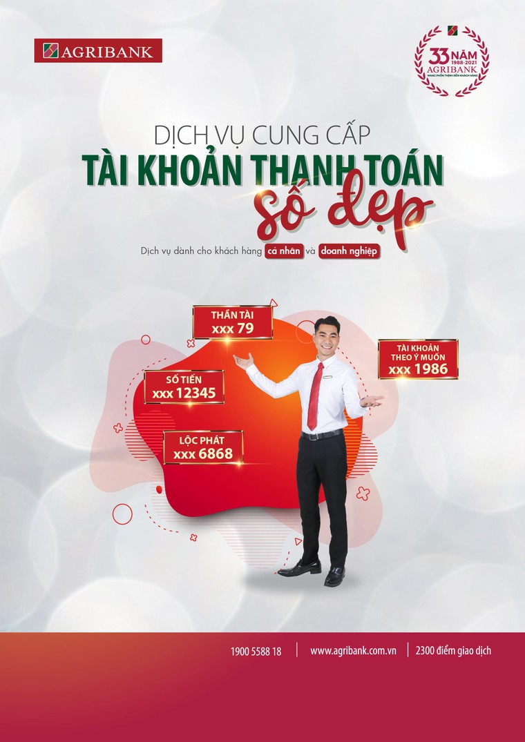 Agribank cung cấp dịch vụ tài khoản thanh toán số đẹp cho khách hàng cá nhân và doanh nghiệp ảnh 1