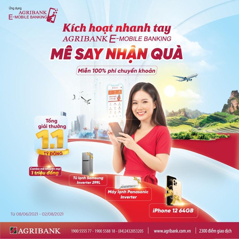 “Siêu ưu đãi” tháng 6 khi sử dụng ứng dụng Agribank E-Mobile Banking ảnh 1
