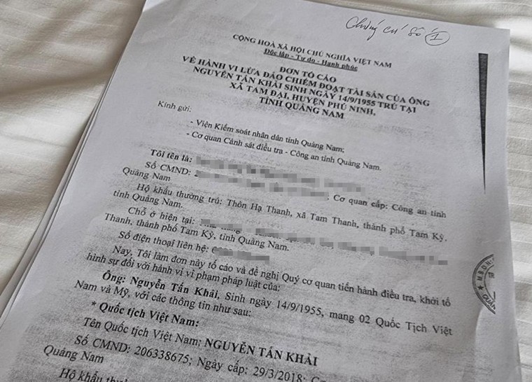 Một Việt kiều Mỹ bị tố cáo lừa đảo bằng thủ tục định cư Mỹ để chiếm đoạt tài sản ảnh 2