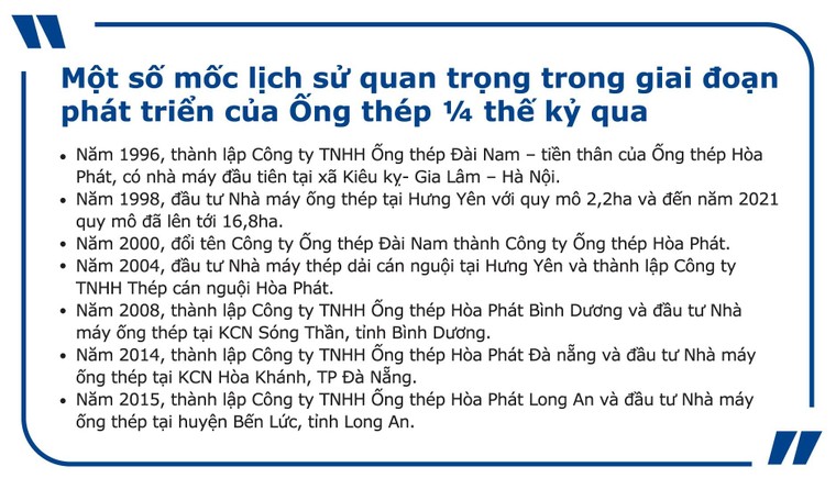 Ống thép Hòa Phát 25 năm Khẳng định vị thế số 1 Việt Nam ảnh 4