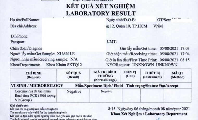 Diag thất hứa với khách hàng về kết quả xét nghiệm PCR ảnh 1