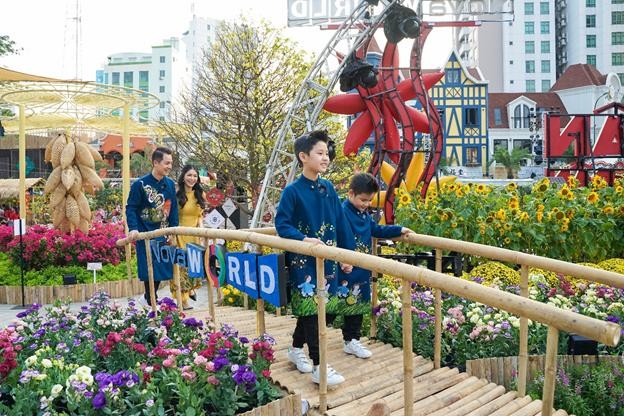 Trải nghiệm Tết xưa tại Hội hoa xuân Novaland Gallery ảnh 1