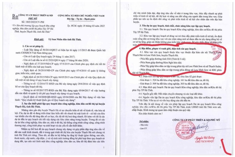 Bí ẩn doanh nghiệp vốn điều lệ 60 tỷ đồng xin lập quy hoạch dự án 1.500ha tại Hà Tĩnh ảnh 1