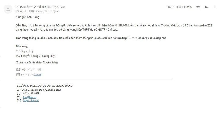 Ai cấp bằng tốt nghiệp THPT cho học sinh trường Việt Úc? - Bài 3: Sở GDĐT khẳng định không cấp bằng! ảnh 1