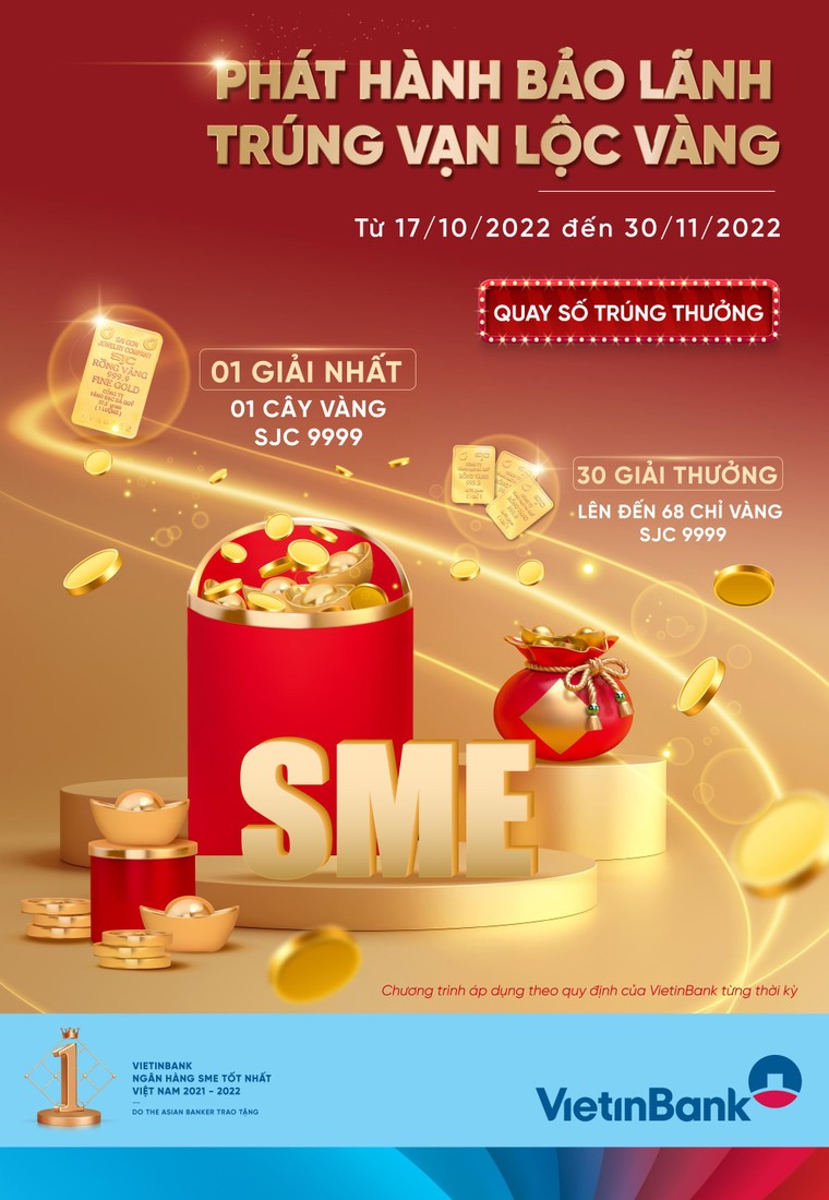 Phát hành bảo lãnh, nhận vàng SJC tại VietinBank ảnh 1