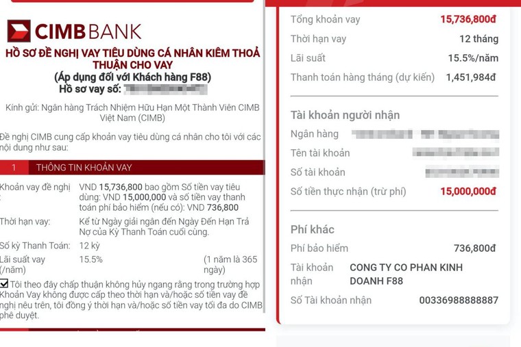 “Vòi bạch tuộc” F88 – Bài 3: Đoạn cuối con đường là Ngân hàng CIMB ảnh 2