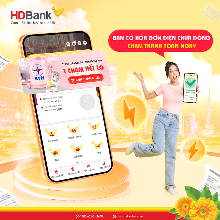 Tính năng “1 chạm” nâng cấp độ cho App HDBank ảnh 1