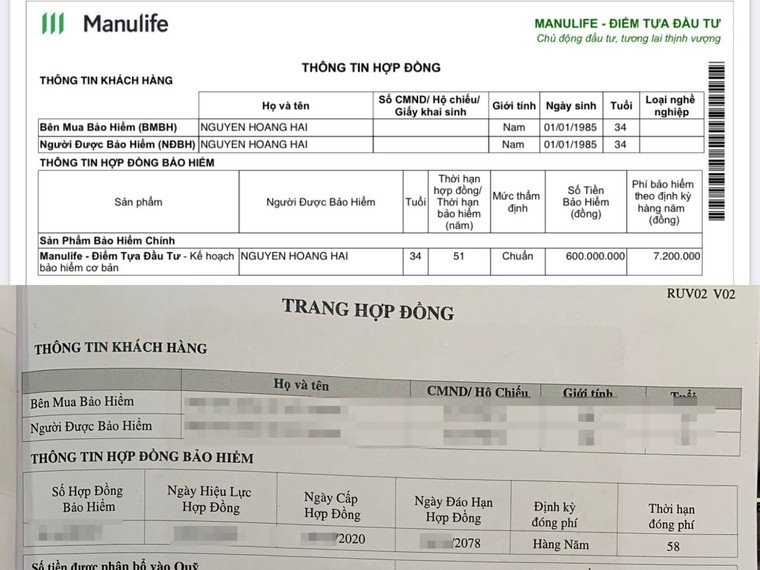 Bảo hiểm nhân thọ - Bài 2: Hợp đồng giao cho khách là hợp đồng nào? ảnh 2