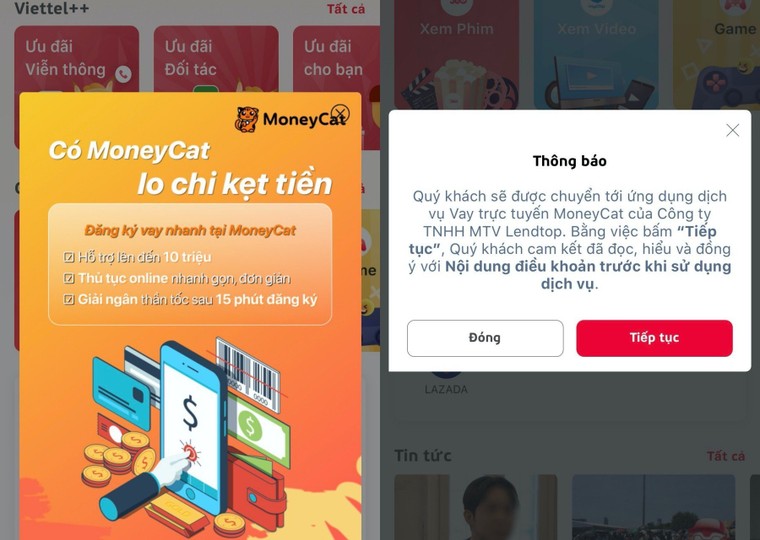 Dịch vụ cho vay nặng lãi tràn lan trên app My V.., ví Momo ảnh 1
