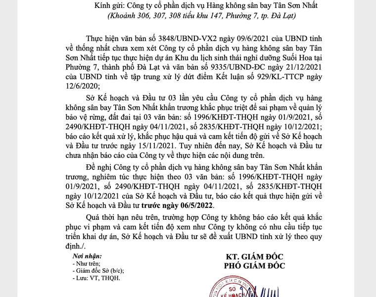 Lâm Đồng yêu cầu Sasco điều chỉnh quy hoạch khu du lịch 15 năm chưa xong ảnh 3