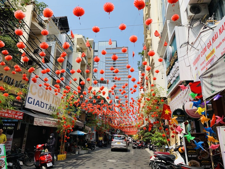 Đường phố TP.HCM trang hoàng lung linh đón Tết ảnh 9