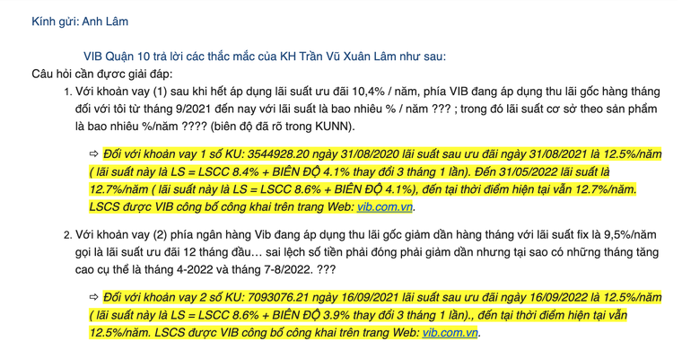 VIB bị tố làm giả hồ sơ vay? – Bài 4: Ngân hàng phản hồi như thế nào? ảnh 2
