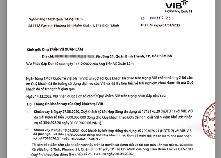 VIB bị tố làm giả hồ sơ vay? - Bài 3: Đường đi của số tiền hơn 800 triệu đồng ảnh 2