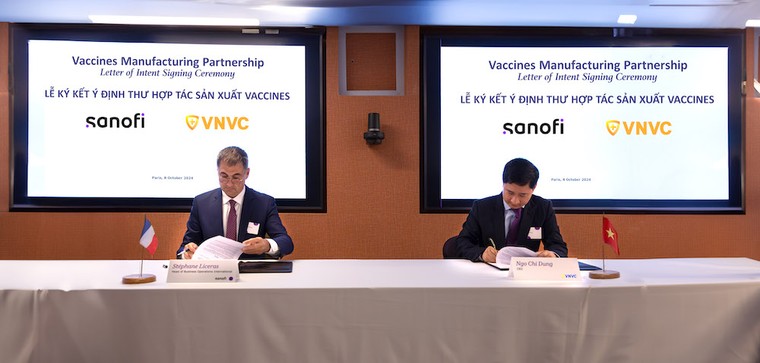 VNVC và Sanofi ký kết tiến tới hợp tác sản xuất vắc xin tại Việt Nam ảnh 1