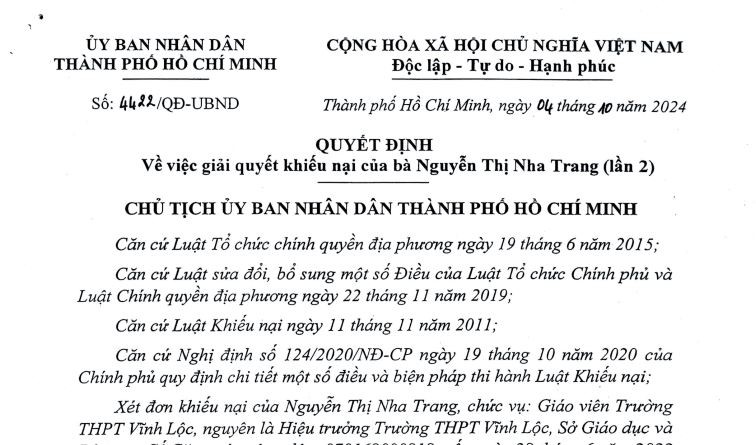 Sai phạm xảy ra tại trường THPT Vĩnh Lộc: Thu hồi quyết định… “Khiển trách” ảnh 1