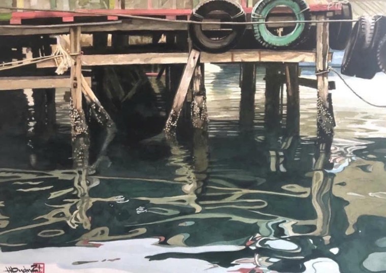 Ngắm tranh màu nước của hoạ sĩ Hồng Quân ảnh 8