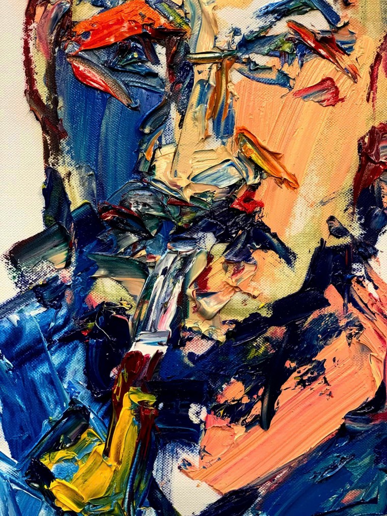 Họa sĩ Hoàng Võ: “Mỗi chân dung là một thân phận!” ảnh 8