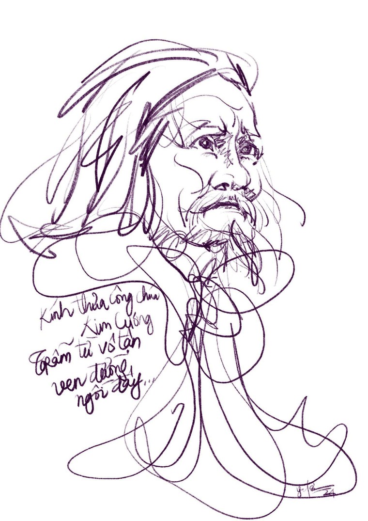 Họa sĩ Hoàng Võ: “Mỗi chân dung là một thân phận!” ảnh 11