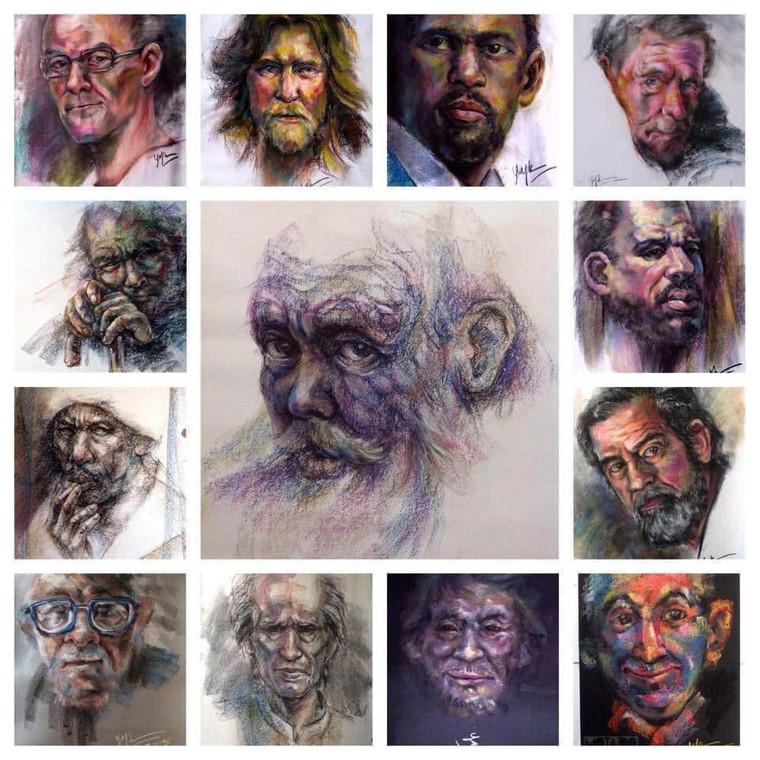 Họa sĩ Hoàng Võ: “Mỗi chân dung là một thân phận!” ảnh 2