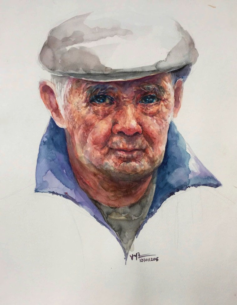 Họa sĩ Hoàng Võ: “Mỗi chân dung là một thân phận!” ảnh 7