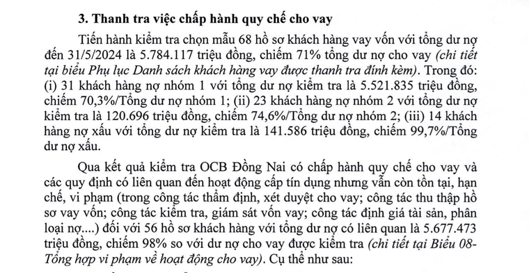 OCB Đồng Nai dính vi phạm khi mua lại trái phiếu doanh nghiệp đã bán ảnh 1