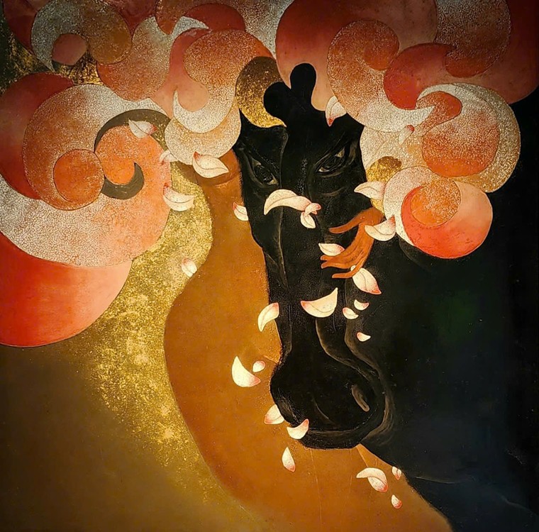 Tranh của họa sĩ Nguyễn Hoài Hương: Sự trở về ký ức với những hoài niệm tuổi thơ ảnh 3