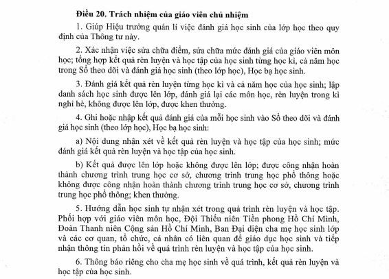 Trường Nguyễn Công Trứ: Học sinh được thay học bạ vì lời phê của giáo viên ảnh 1