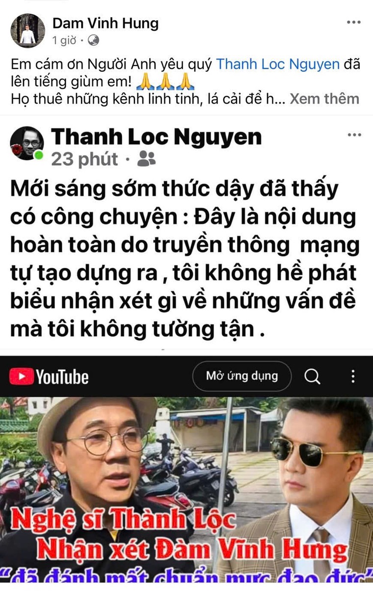 NSƯT Thành Lộc bị mạo danh nhận xét về Đàm Vĩnh Hưng ảnh 1