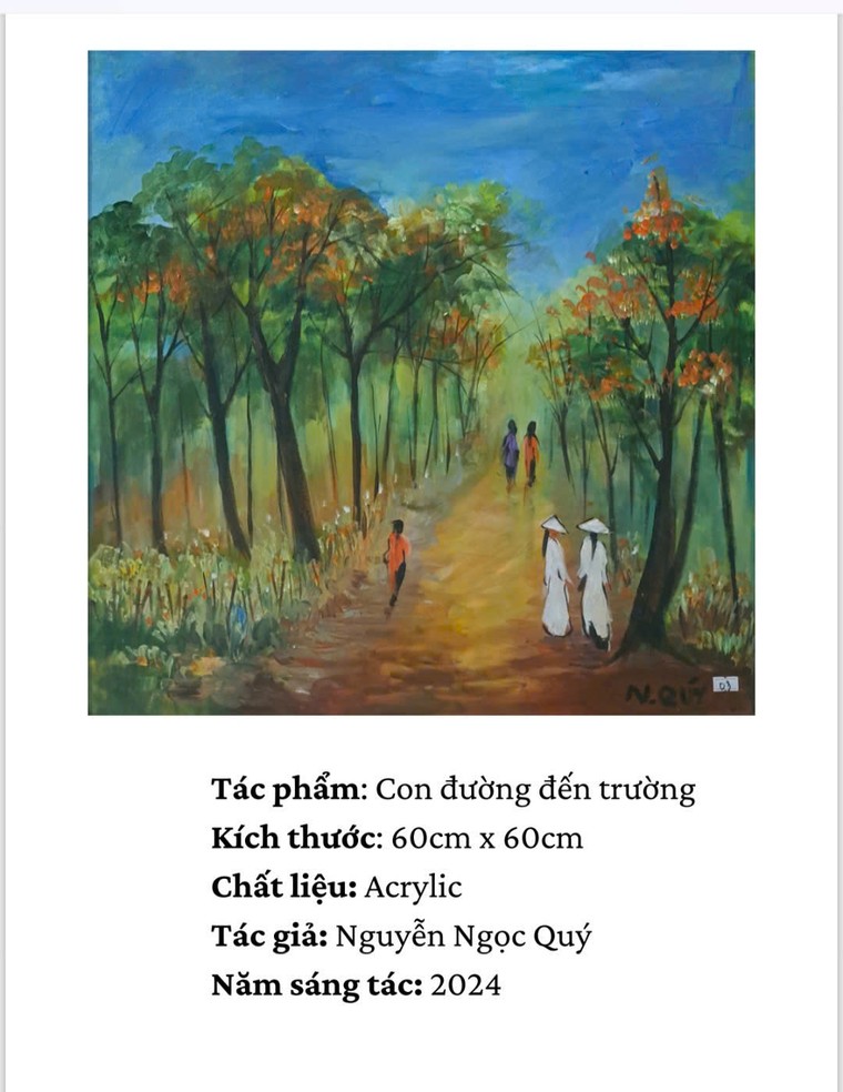 Triển lãm tranh “Sắc màu phương Nam” của những họa sĩ khuyết tật ảnh 14