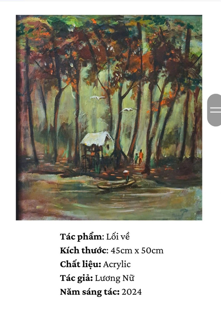 Triển lãm tranh “Sắc màu phương Nam” của những họa sĩ khuyết tật ảnh 12