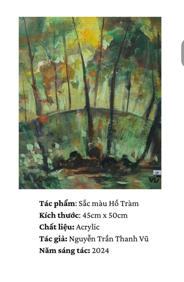 Triển lãm tranh “Sắc màu phương Nam” của những họa sĩ khuyết tật ảnh 11