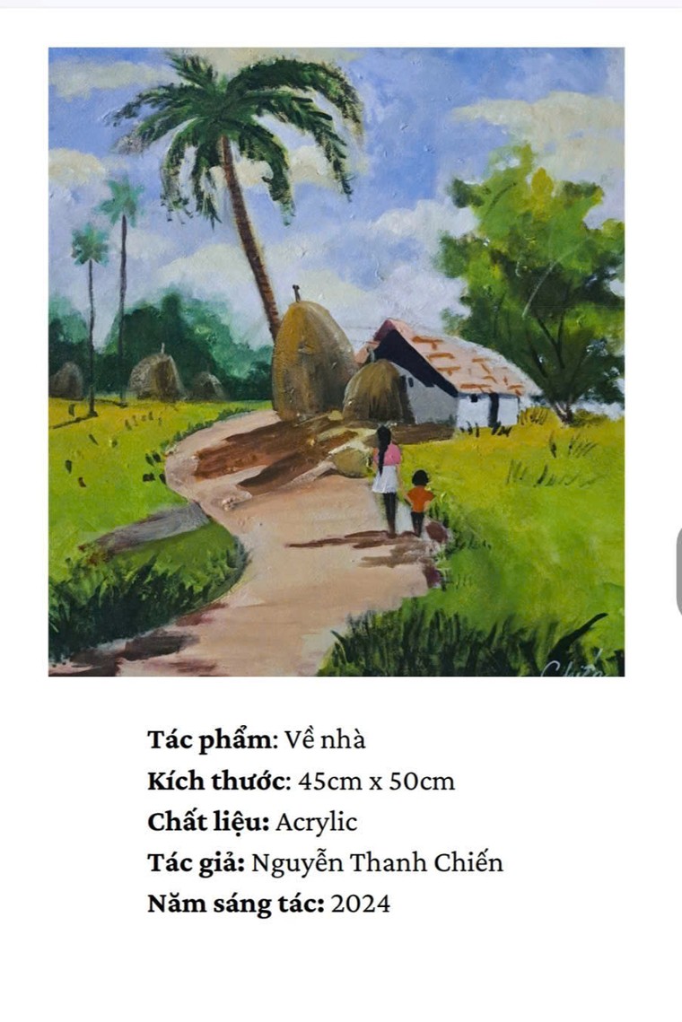 Triển lãm tranh “Sắc màu phương Nam” của những họa sĩ khuyết tật ảnh 8